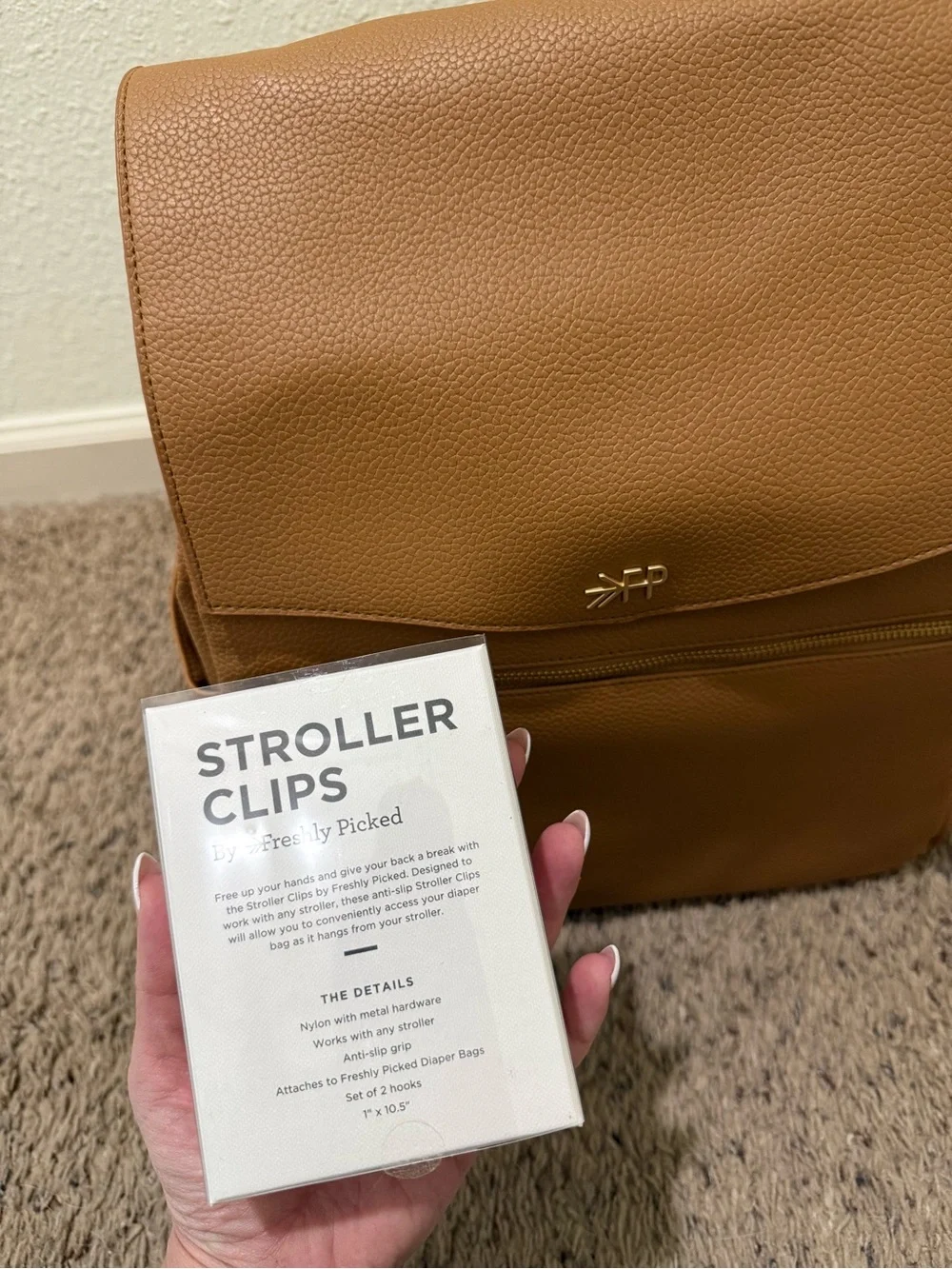 Freshly Picked Butterscotch Backpack Diaper Bag